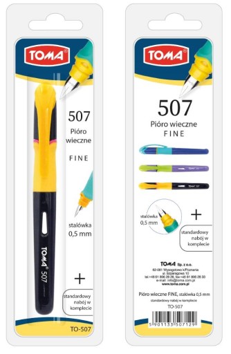 Jemné plniace pero Toma TO-507 Fialové a zelené