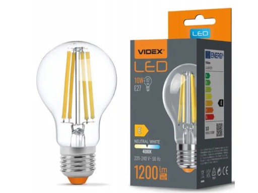 LED žiarovka E27 Videx A60 10W 1200lm neutrálna biela 4000K