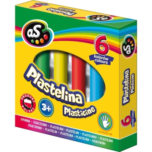 Plastelína AS 6 farieb, 303219001