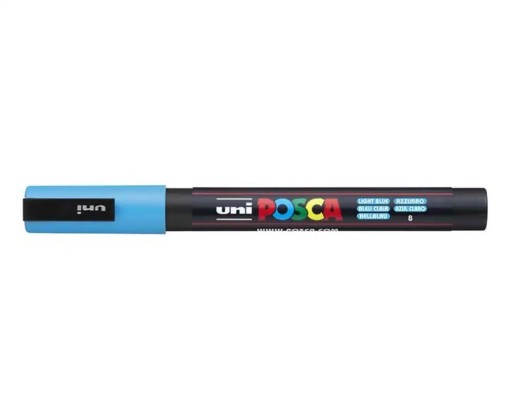 Posca svetlomodrý pigmentový popisovač PC-3M UNI