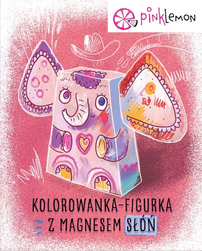 Farebná figúrka s magnetom: Slon