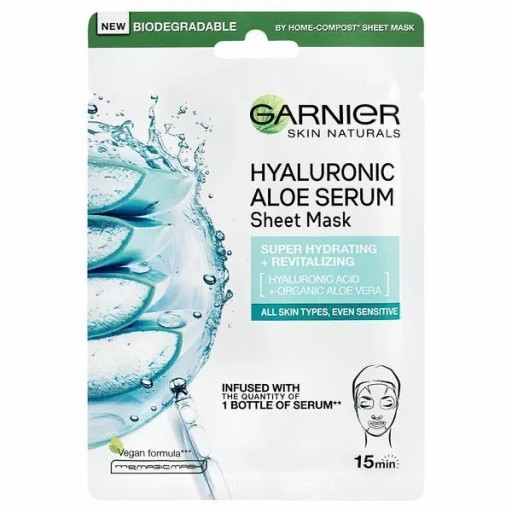 Garnier Hyaluronic Aloe Serum Sheet Sheet Mask