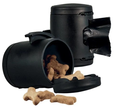 Flexi MULTI BOX Nádoba na vrecia na maškrty, ČIERNA