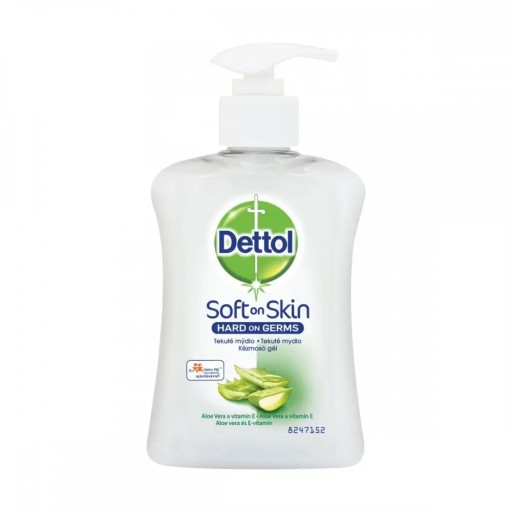 DETTOL Vložka do aplikátora 250 ml tekuté mydlo s náplňou z aloe