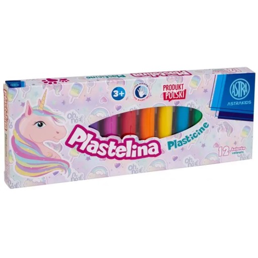 Jednorožec školská plastelína Unicorn 12col ASTRA