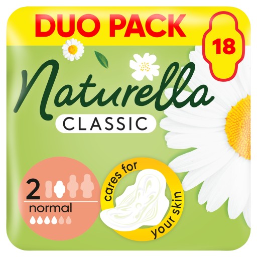 Hygienické vložky Naturella Classic Duo 18 Normal Wings
