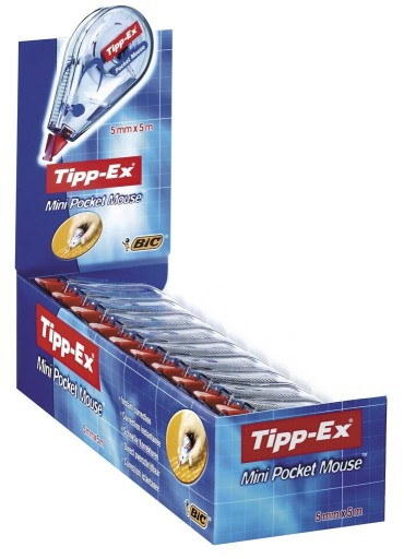Korektor myši Tipp-Ex Mini Pocket 6 m BIC