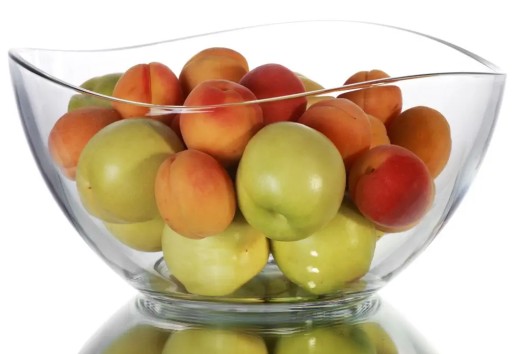Lav sklenená šalátová misa veľká misa vlna vlna 1500ml 21cm na ovocné šaláty