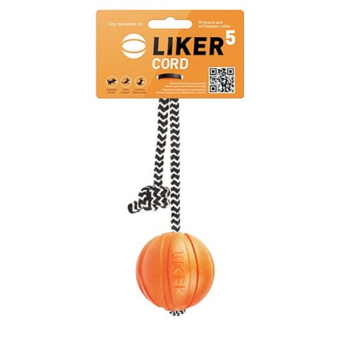 Liker Cord 5 – loptička so šnúrkou pre malé plemená