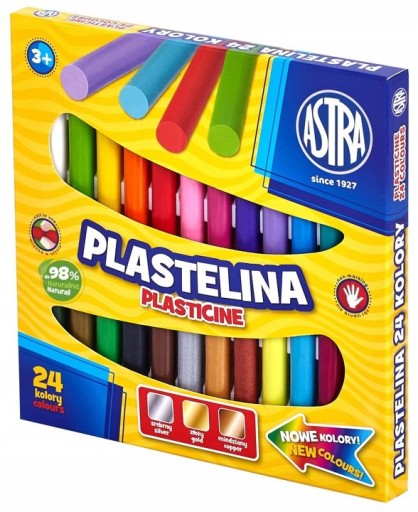 Plastelína 24 farieb Astra