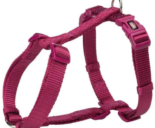 Prémiový postroj, XXS–XS: 20–32 cm/10 mm, fialová orchidea