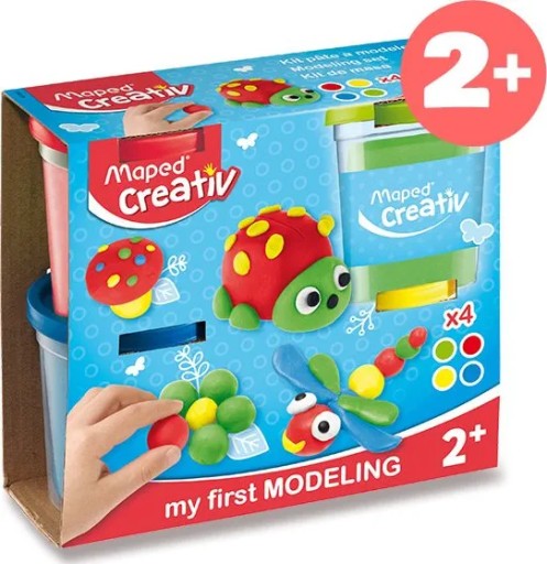 MAPOVANÁ KREATÍVNA PLASTOVÁ HMOTA 4x120g