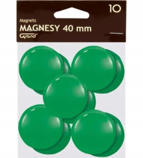 MAGNETY NA DOSKY GRAND 40MM 10 KS ZELENÉ