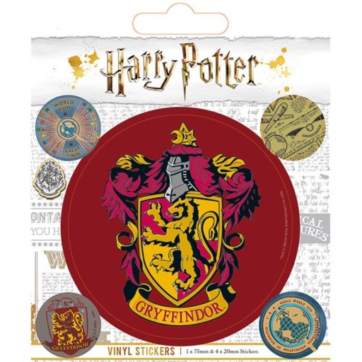 Nálepky Harry Potter Chrabromilský erb 10x12,5 cm