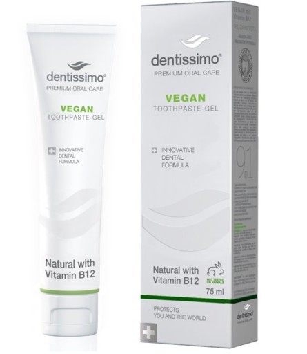 Dentissimo VEGAN - Zubná pasta s vitamínom B12 - 75ml