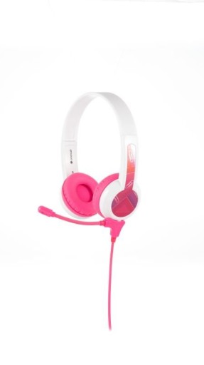 Káblové slúchadlá BuddyPhones StudyBuddy PINK
