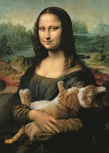 Puzzle 500. Mona Lisa a kocúr Mruczek. Klub. 37294.