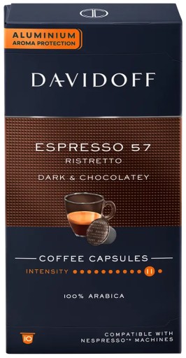 Kapsule pre Nespresso Davidoff espresso 57 Ristretto