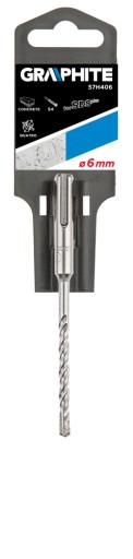 Vrták do betónu Graphite 57H406 SDS Plus 6x110mm