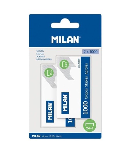 Milan Kovové sponky 24/6 1000 ks 2 bal