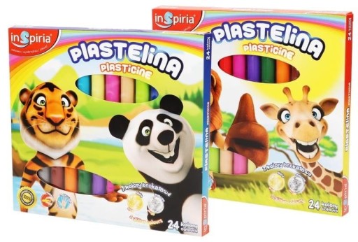 INSPIRIA SCHOOL PLASTICINE 24 FARBY POĽSKO