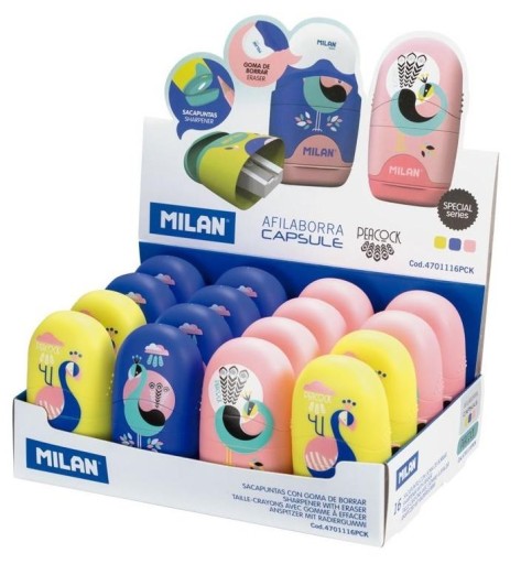 Orezávač gumy MILAN Peacock Paw 2v1