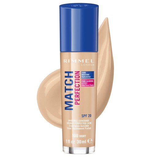 Podkladová báza na tvár Rimmel Match Perfection 100 Ivory