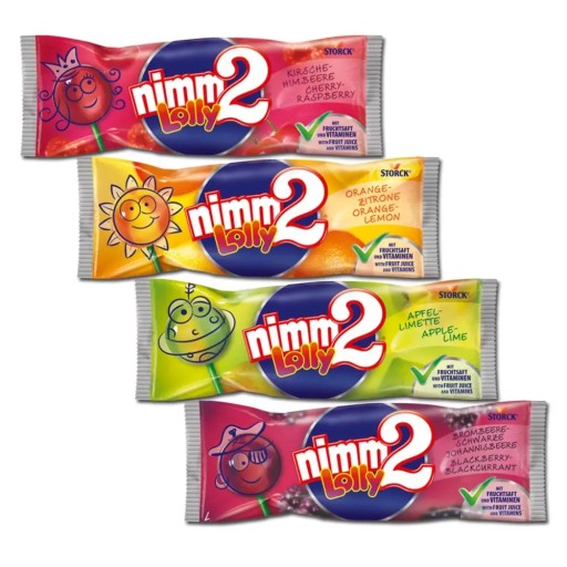Nimm2 ovocné lízanky s vitamínmi 20 kusov