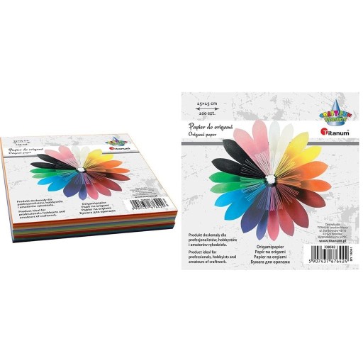 Origami papier, 100 listov 15 x 15 cm, CRAFT-FUN