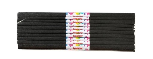 ŠŤASTNÁ FARBA RIPPLE KREPE 50X200CM ČIERNA