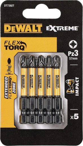 NÁRAZOVÝ BIT DEWALT PZ3x50 5 ks. EXTRÉMNY IMPAC