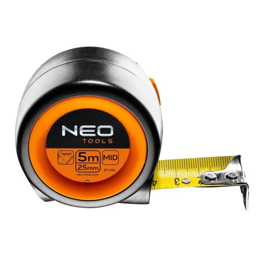 Oceľový meter 5mx25mm zliatinový magnet 67-215 NEO TOOLS