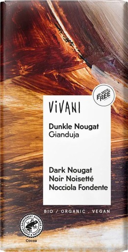 BIO ČOKOLÁDOVÝ NOUGAT BIO 100 g - VIVANI
