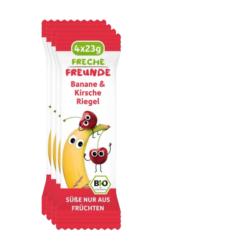 BANÁN - ČEREŠNÁ CEREÁLNA TYČINKA OD 1 ROKA BIO (4 x 23 g) 92 g - FRECHE F