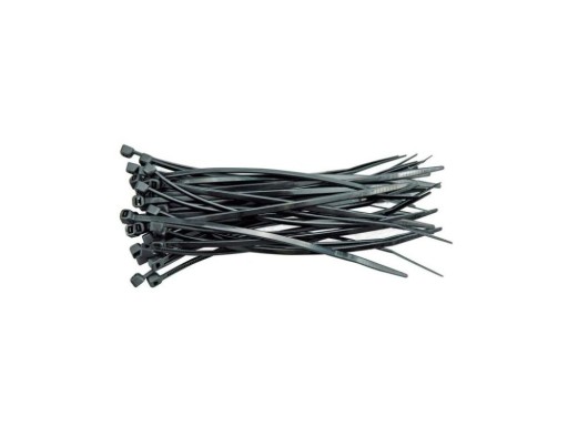 Sťahovacie pásky 4,8x280mm Ø80mm VOREL BLACK plastové sťahovacie pásky 100ks