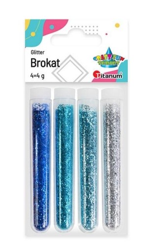 GLITTER Blue SET 4 Shades x4g Craft Fun DEKORACIA Set Skvelý