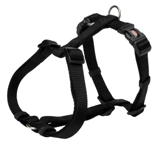Prémiový postroj, XXS-XS: 20–30 cm/10 mm, čierny