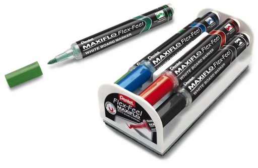 Za sucha stierateľný fix PENTEL FLEX-FEEL BLACK