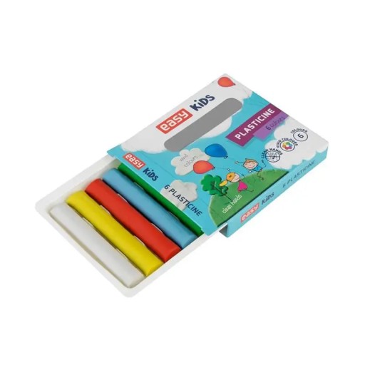 Neznačkujúci PLASTICINE 6 farieb EASY KIDS