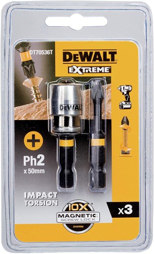 Sada bitov a držiak DeWalt Extreme DT70536T