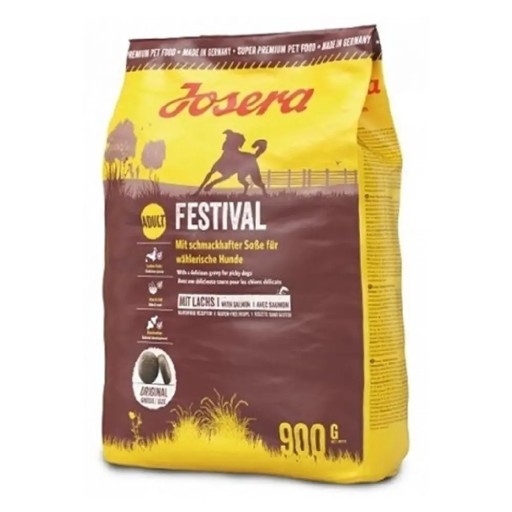 JOSERA FESTIVAL suché krmivo pre vyberavých psov, losos, kuracie mäso, mušle, 900g