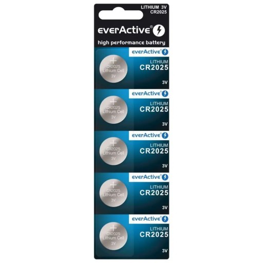 everActive CR2025 lítiová batéria CR 2025 5 ks.