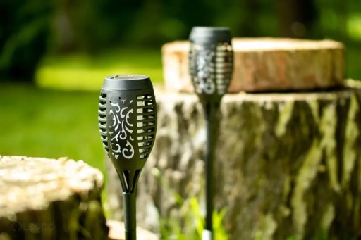 LED solárna lampa Fire Effect FLAME TORCH