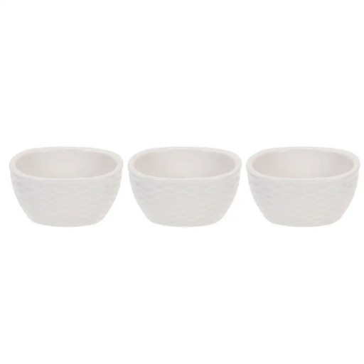 Sada 9 cm porcelánových misiek, 3 ks mix vzorov