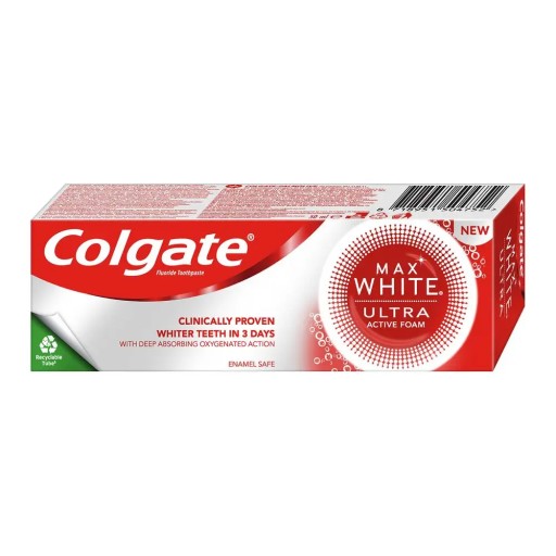 Ultra aktívna penová zubná pasta Colgate Max White