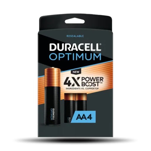 Duracell Optimum AA LR6 alkalické batérie 4 ks