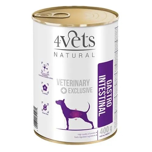 4VETS NATURAL Gastro Črevná kanva pre psa 400g