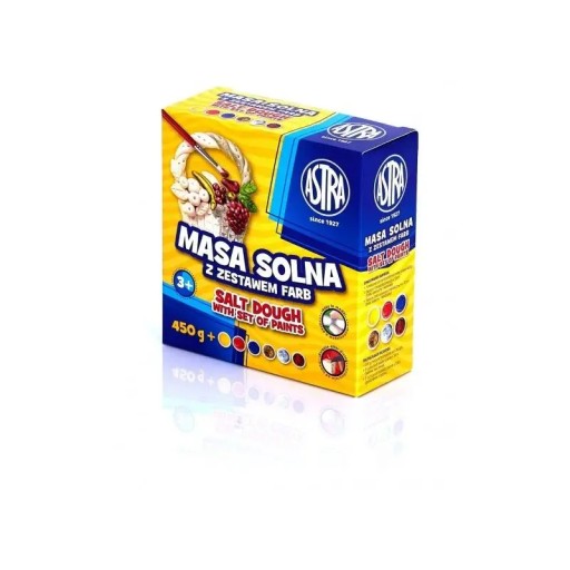 SET Slané cesto 450g + farby 6 farieb ASTRA