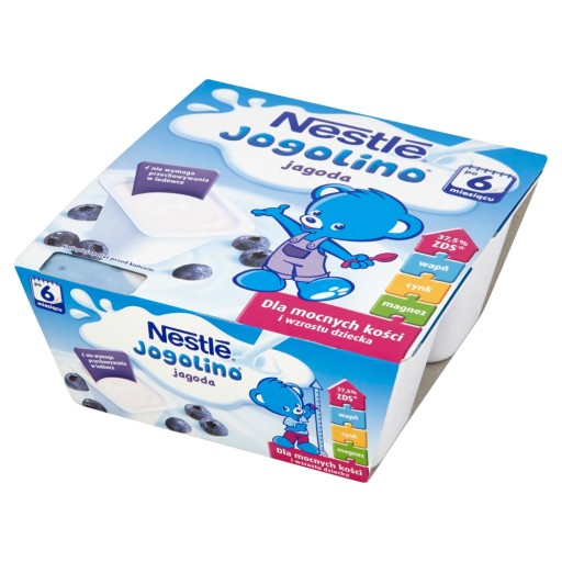 Nestlé Yogolino mlieko a ovocný dezert, čučoriedka po 6 mesiacoch 400 g