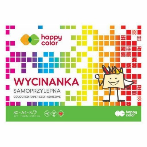 SAMOLEPIACI VÝREZ A4/8K - ŠŤASTNÁ FARBA